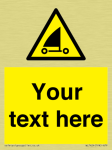 Custom Warning sand yachting